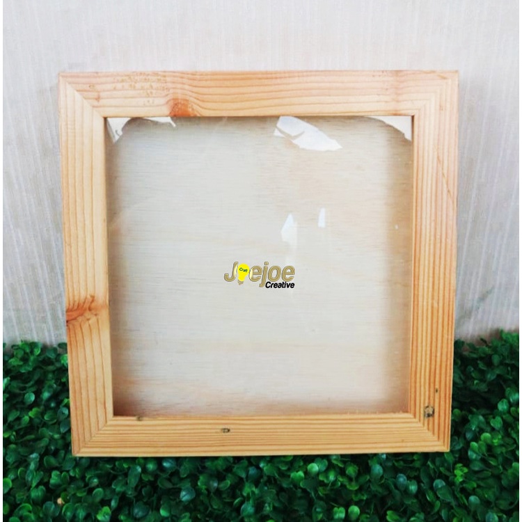 Pigura Bingkai Mahar 3D Bahan Kayu Jati Belanda Frame Mahar Kayu Rustic