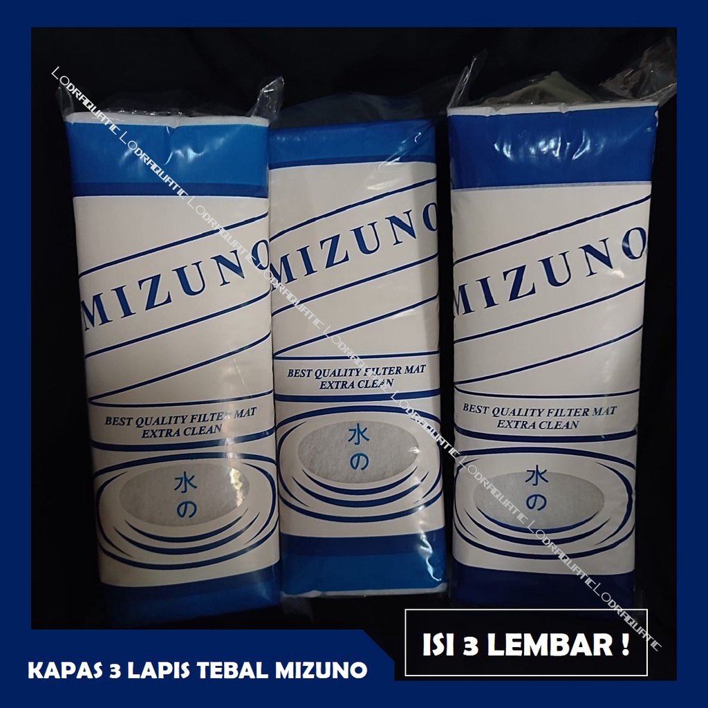 KAPAS 3 LAPIS TEBAL MERK MIZUNO BY LODRAQUATIC FILTER AQUARIUM 3 LAPIS TEBAL AQUARIUM BUSA FILTER AQUARIUM UKURAN 30 x 10  FILTER AQUARIUM MEDIA FILTER KOLAM KAPAS UNDERGRAVEL FILTER UNDERGRAVEL KAPAS BUSA FILTER AQUARIUM FILTER AQUASCAPE