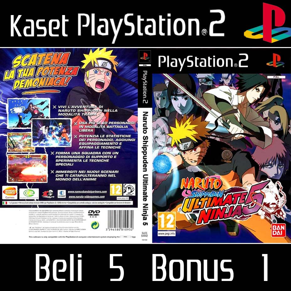 Kaset PS2: Naruto Shippuden Ultimate Ninja Fight 5