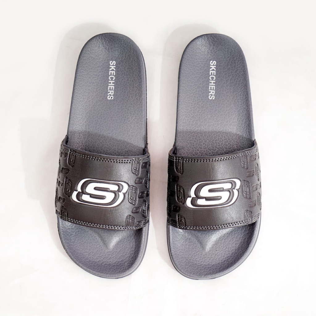 Sandal Skechers Slide Pria Terbaru Sendal Selop Cowok Sketchers Kekininan Sendal Slide Cowok