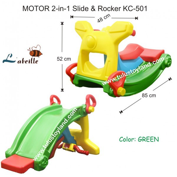 Perosotan Labeille Motor 2 in 1 Slide and Rocker