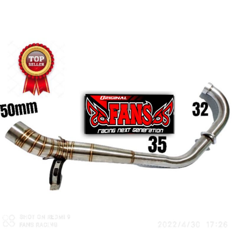 Leheran leher Knalpot Satria FuU150cc 200cc Porting Competisi Paten anti bocor Racing pipa