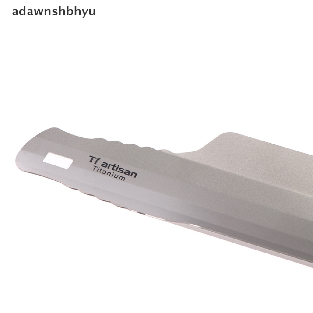 Adawnshbhyu Pure Titanium Ultralight Backpacking Potty Trowel Sekop Kotoran Kompak Luar Ruangan