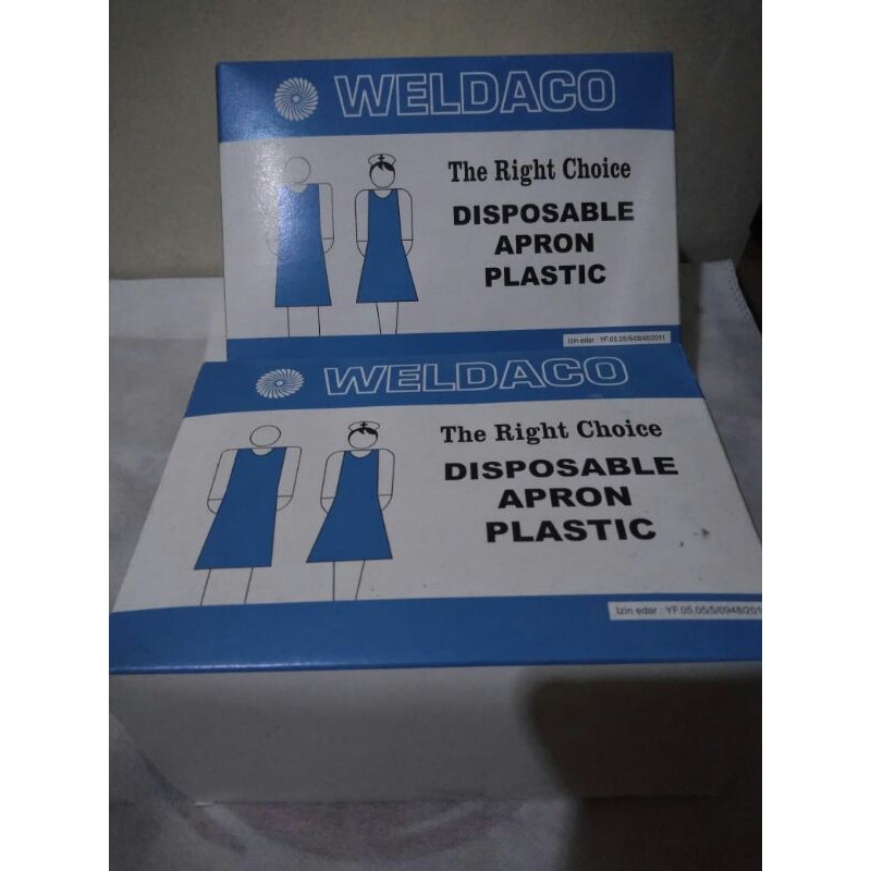 Apron Plastik Disposable Weldaco