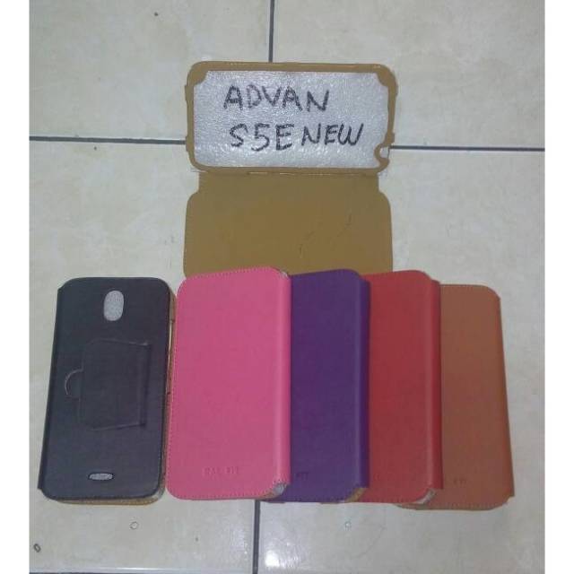 Leather case buat advan s5e new