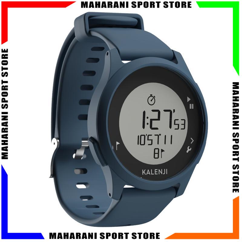 Jam Tangan Pria Kalenji ATW100 Running Stopwatch - Biru