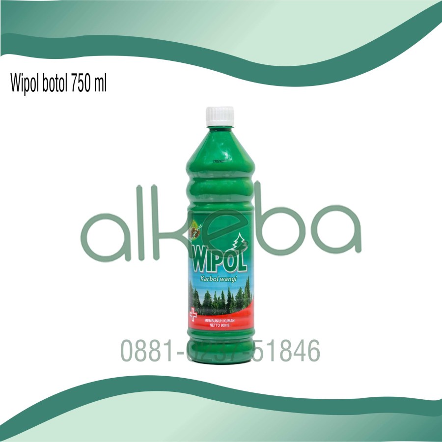 Wipol botol 750 ml Disinfektan lantai pembunuh kuman karbol cemara