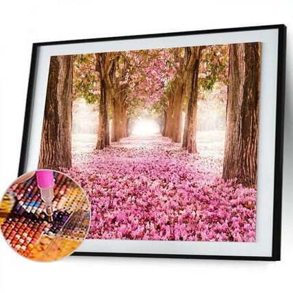 DIY Diamond Painting - 5D Flower Road Stitch Kit