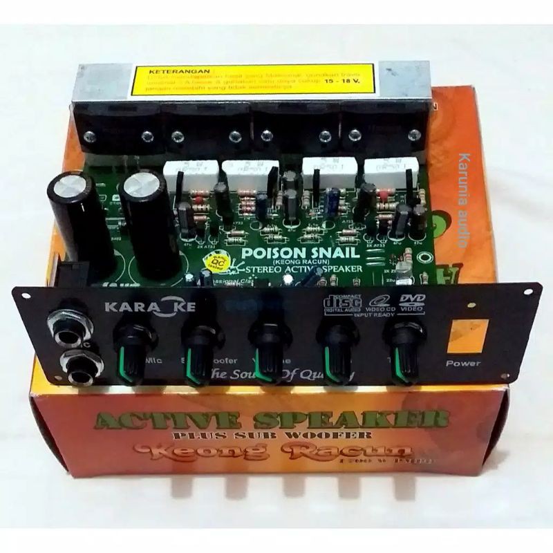 KIT POWER SPEAKER AKTIF PLUS SUBWOOFER KEONG RACUN 1700WATT