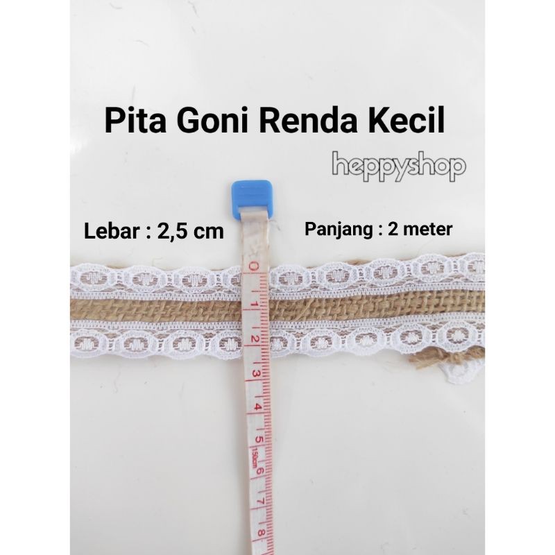 Pita Goni Renda Kecil, Pita Burlap