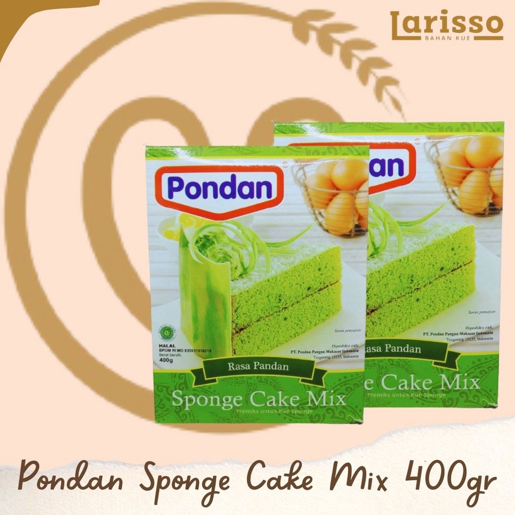 

PONDAN SPONGE CAKE MIX PANDAN 400GR