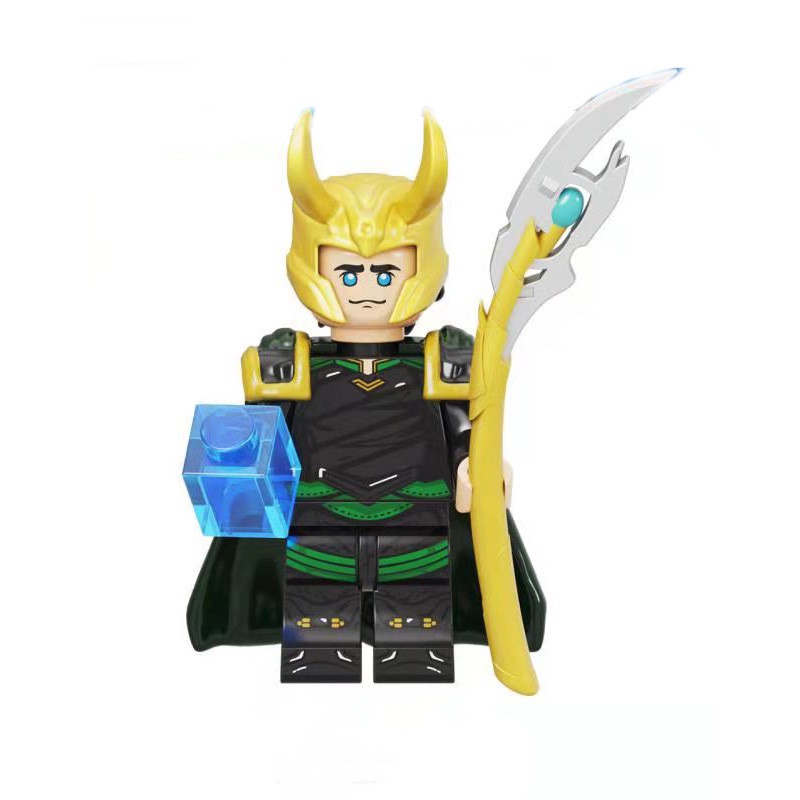 1pc Mainan Balok Bangunan Superhero Loki Avengers Bahan ABS Untuk Hadiah Anak