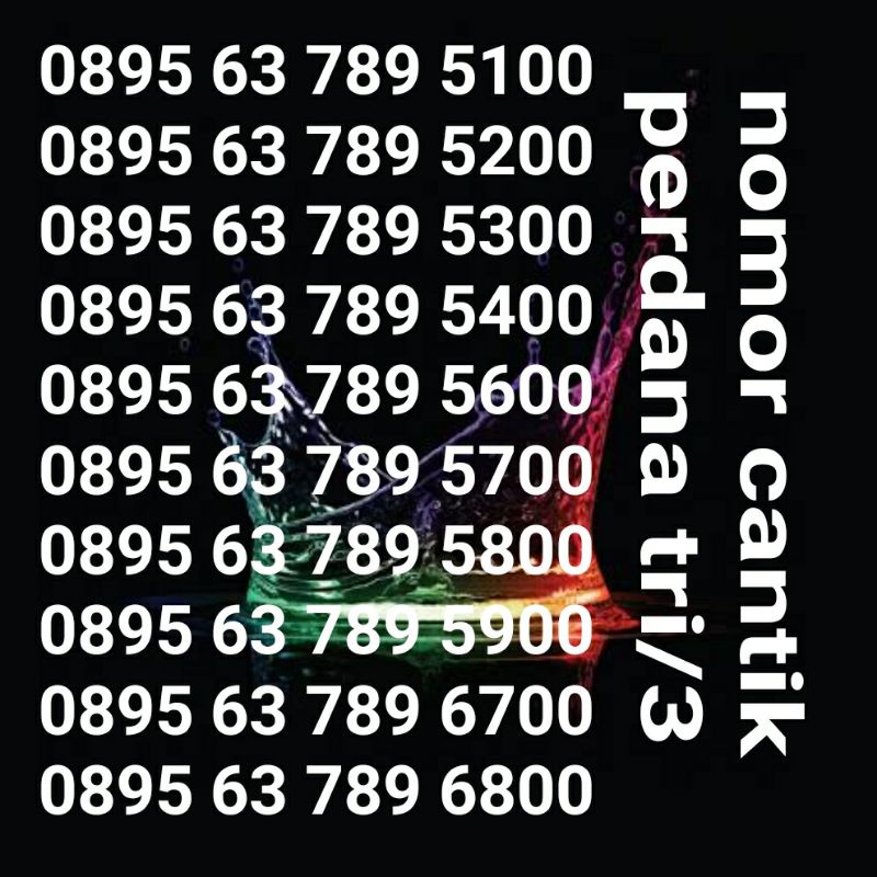 nomor cantik perdana tri/3