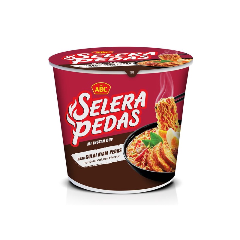 ABC Selera Pedas * Mi Instan Cup * Rasa Gulai Ayam Pedas * 60g