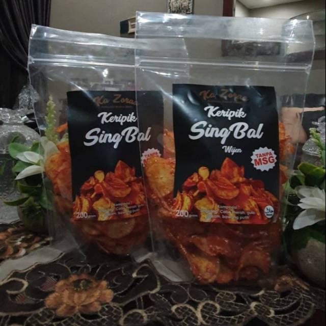 

KERIPIK SINGBAL ( SINGKONG BALADO ) WIJEN KA ZORAA 200 GR TANPA MSG