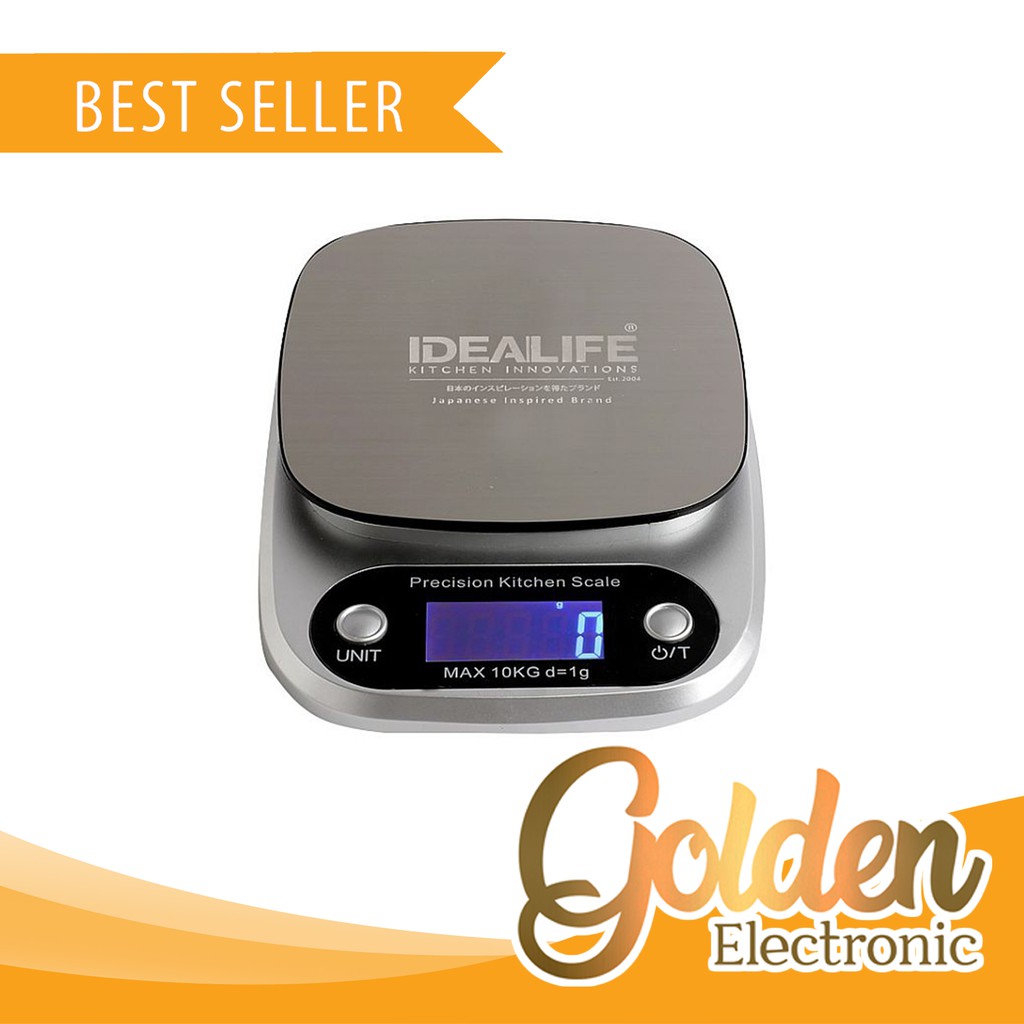 IDEALIFE IL-211 Digital Kitchen Scale 10KG/1GR - Timbangan Kue Digital