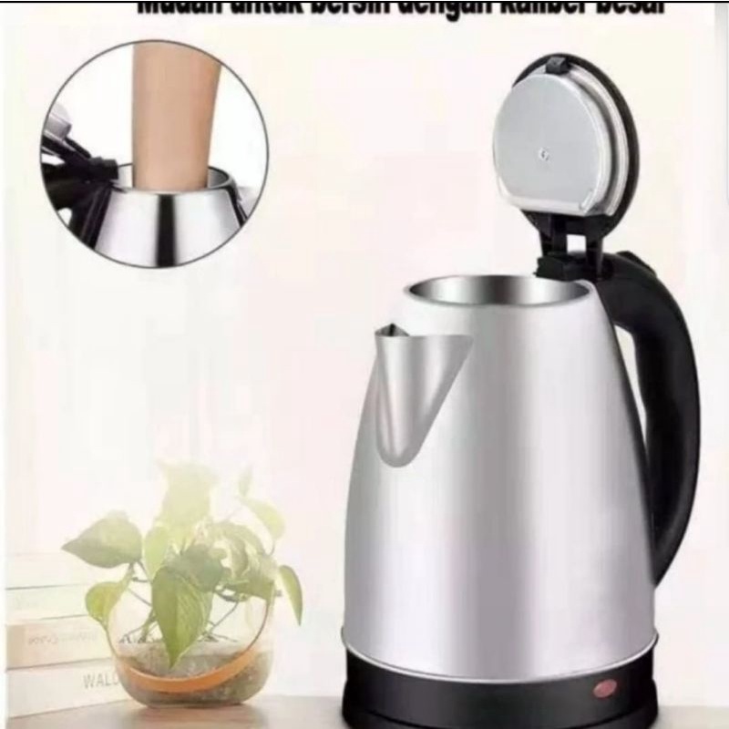 Teko Listrik Pemanas Air HYQ Kapasitas 2,0 Liter Electric Kettle Otomatis Mati