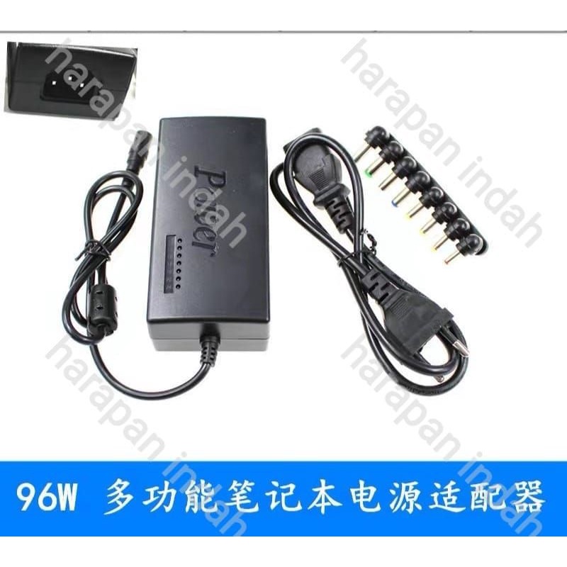 Adaptor Laptop Universal 96w Berkualitas 12/15/16/18/19/20/24 Volt