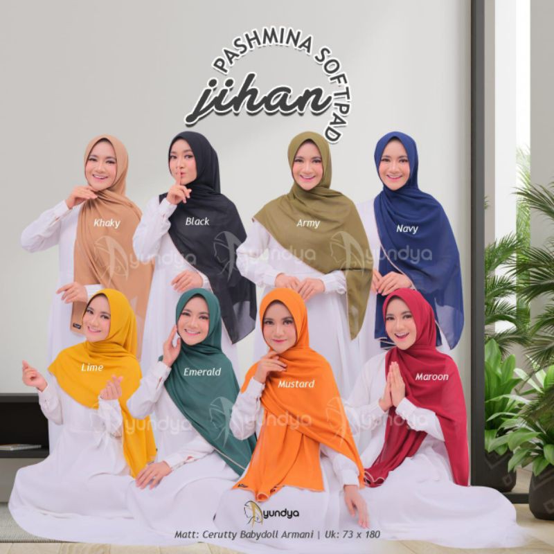 HIJAB PASHMINA SOFTPAD JIHAN || AYUNDYA