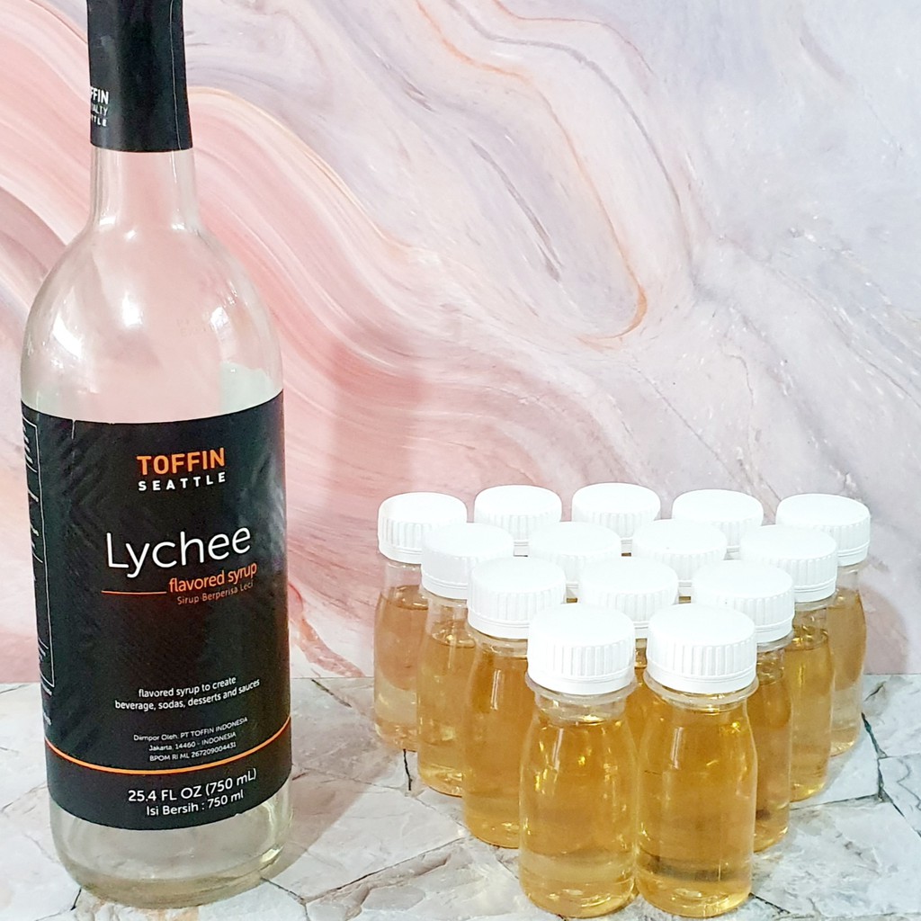 Toffin Syrup lychee repack | Toffin sirup sampel | Toffin syrup tester | Toffin sirup tester