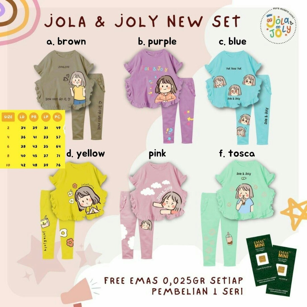 Set Butterfly Jola Joli