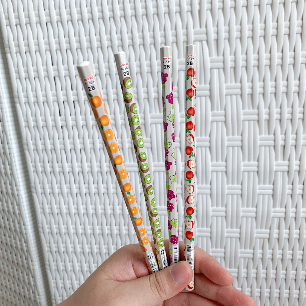 PENSIL JOYKO 2B BATANG KAYU READY 3 MOTIF MODEL WARNA IMPORT TERMURAH ALAT TULIS SEKOLAH ANAK KUALITAS PREMIUM