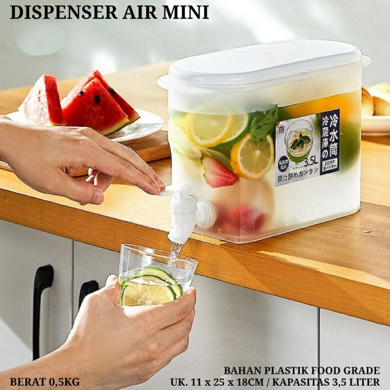 Dispenser Juice Portable Toples Air Kran /Dispenser Air Mini  3.5Liter