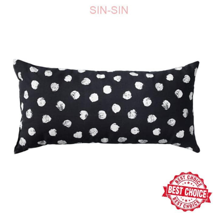 IKEA SKAGGORT Bantal Kursi 30x60 cm - Hitam putih