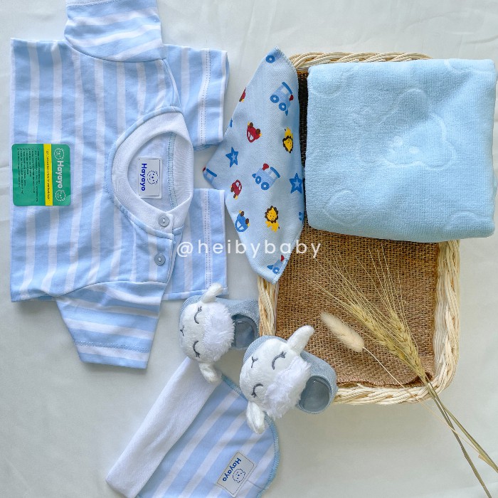 Baby Rattan Hampers / Baby Gift / Kado Bayi / Kado Lahiran (Blue)