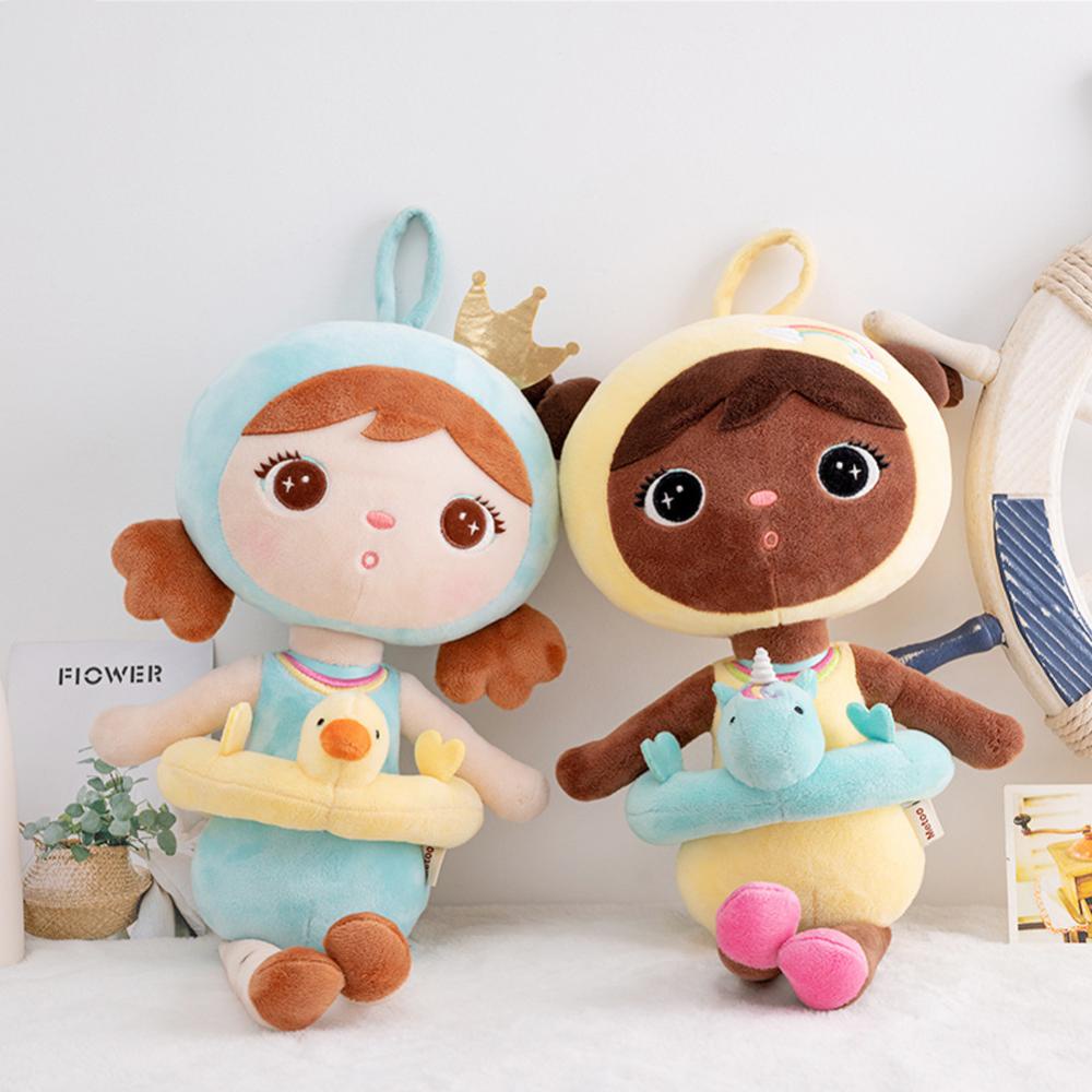 Timekey Metoo Jibao Mainan Boneka Plush Anak Perempuan Dengan Dress Untuk Hadiah Ulang Tahun H2U8