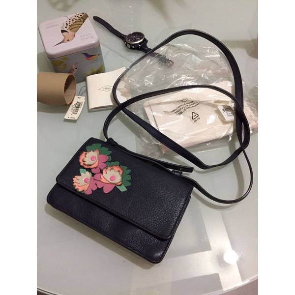 Preloved tas Fossil ori selempang size mini, Nego harga silahkan chatt