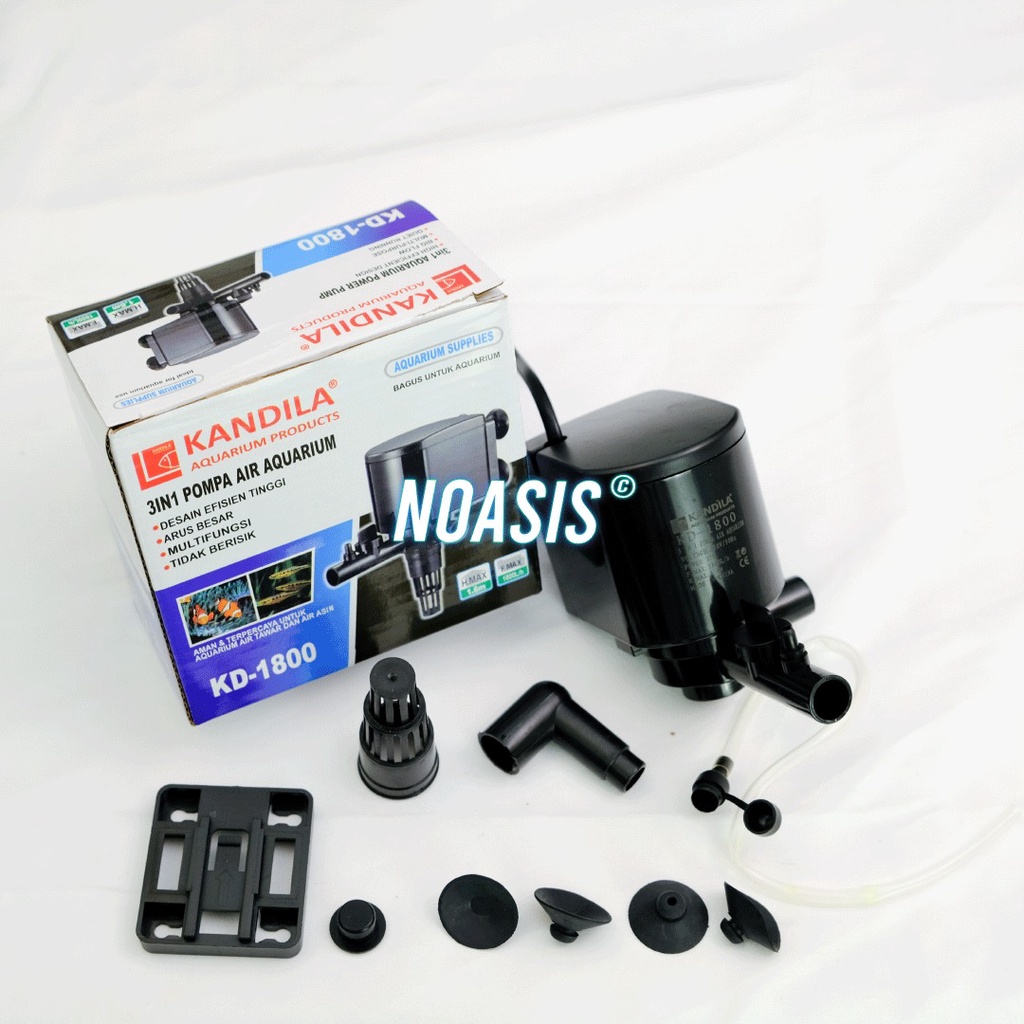 NOASIS POMPA AIR CELUP AQUARIUM KANDILA KD 1800 KD - 1800 POWER HEAD AKUARIUM AQUASCAPE