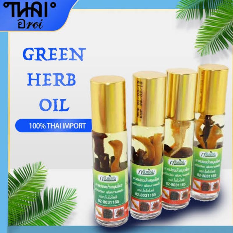 Green Herb Oil Minyak Angin Original Thailand