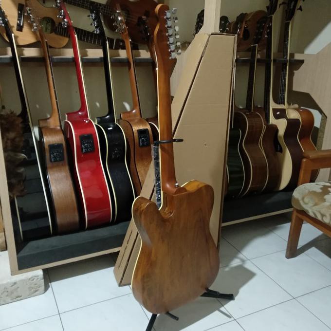 Gitar Akustik Fender Stratocaster Full Solid Wood Manggo High Quality