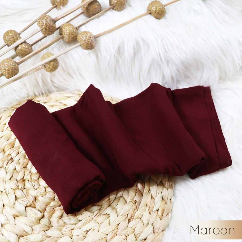 Hijab Pashmina Voal Arabian | Bahan Voal Arabian | Hijab Daily By Shaybee.id-Maroon