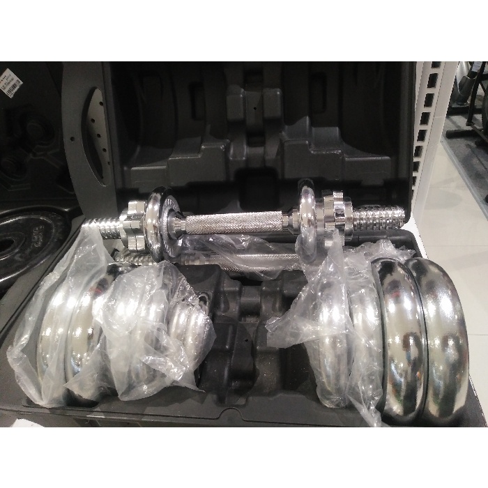 Berwyn/Kinetic Chromed Dumbbell Set 20kg