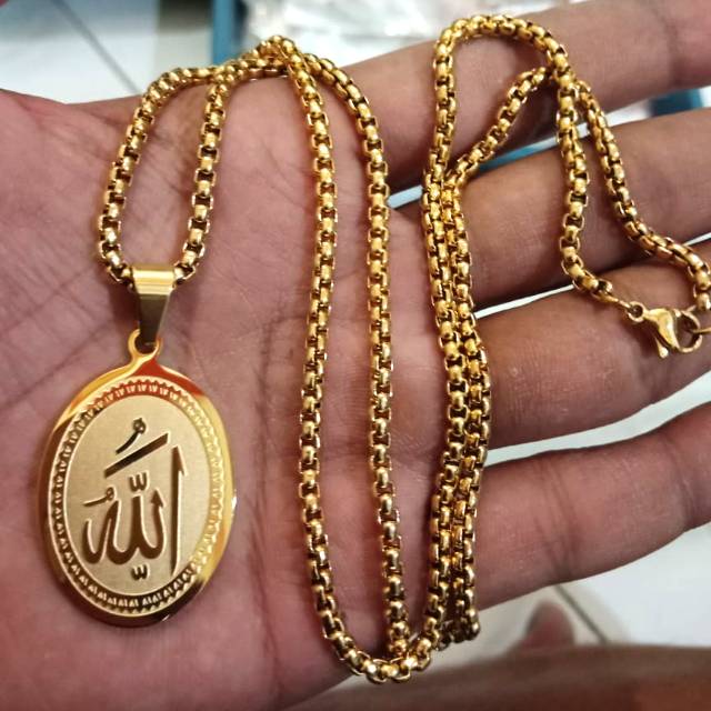 Kalung Lafadz Allah Titanium Stainless Steel