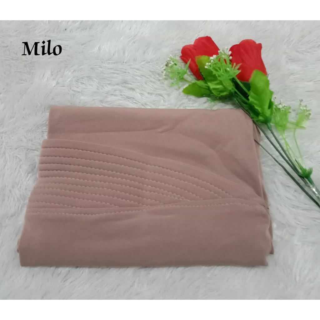 Best Seller...!!! Bergo Oval Polos / Hijab Harian Simple-Milo