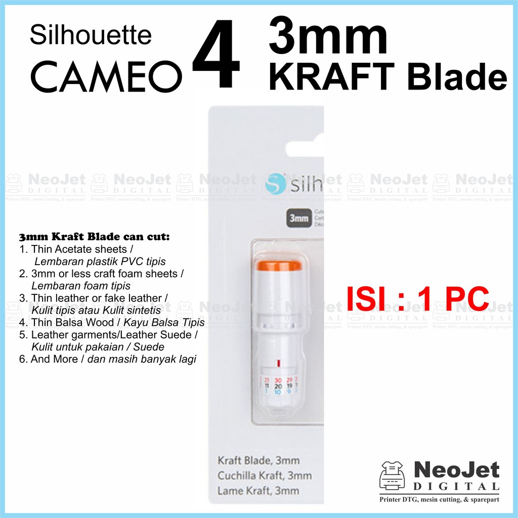 

Pisau Cameo 4 Craft Blade 3mm Original Mesin Cutting Silhouette Cameo 4 Cameo 5 Isi 1 pc Kraft Blade