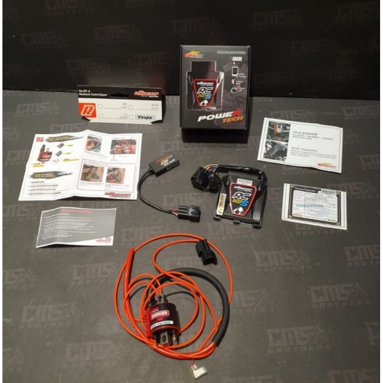CDI ECU Racing plus Coil Vespa Vesmet Merk ARacer Type RC Mini5