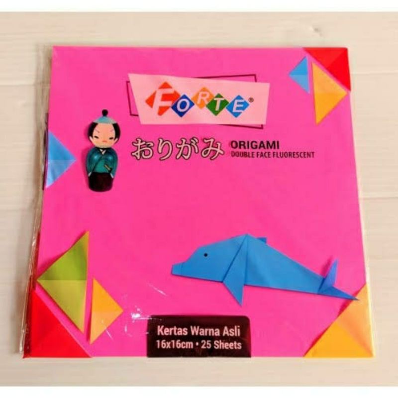 

Kertas Lipat/Origami Double Side/ Bolak Balik Warna Forte 16x16