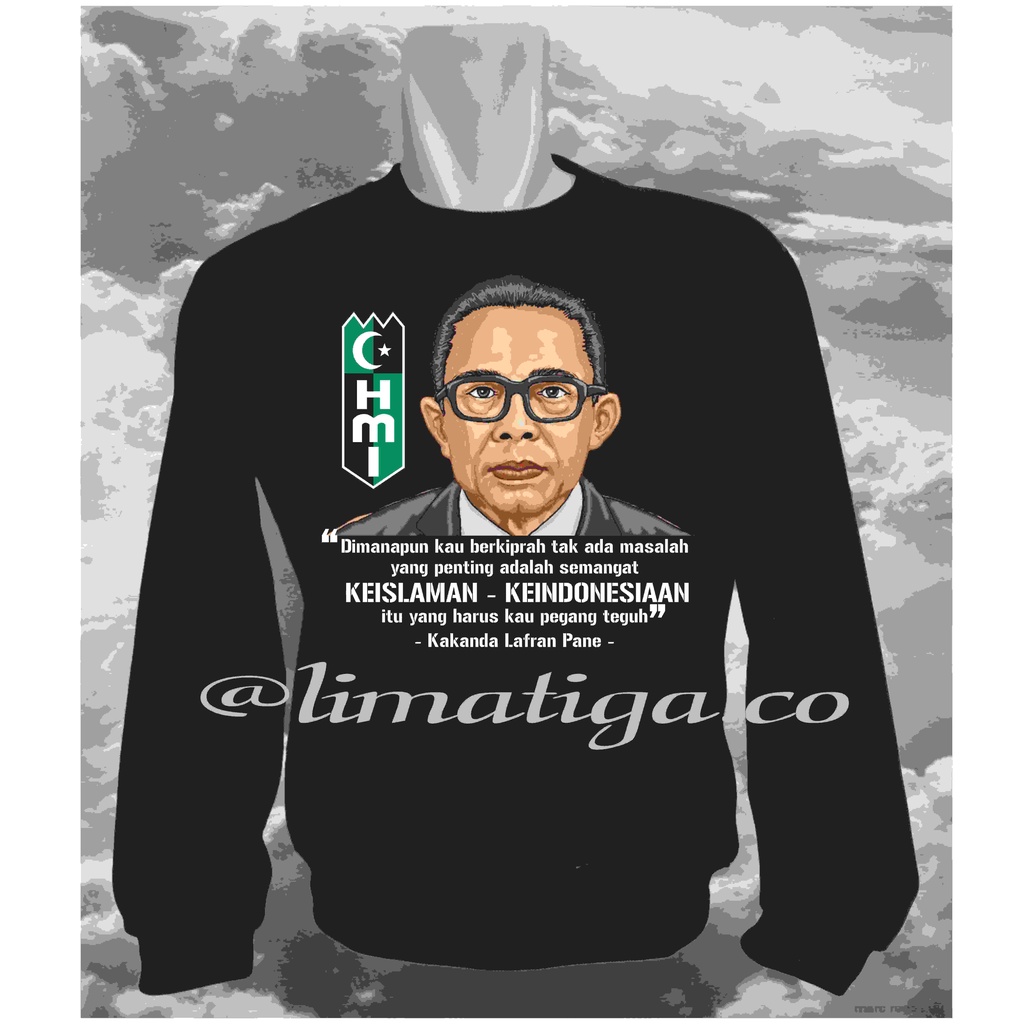 Jaket Sweater Crewneck HMI Bahan Fleece Gramasi 80 Cocok Untuk Hadiah Kado Kanda Yunda Free Design S