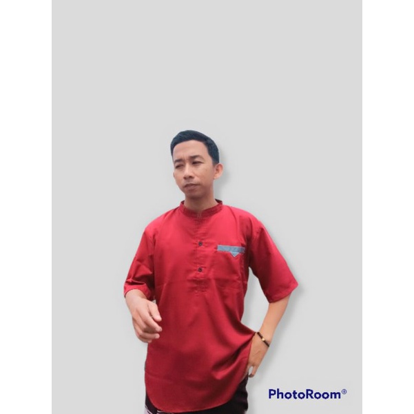 baju koko pria bahan toyobo