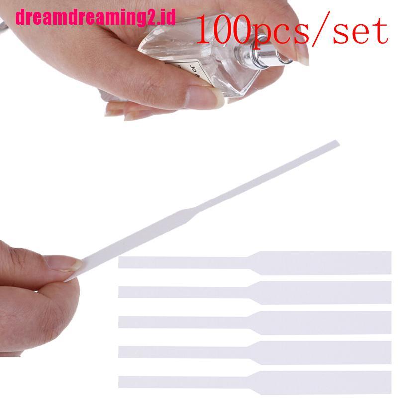 （✔✔❤100pcs Strip Kertas Test 130x12mm Untuk Parfum Aromaterapi Essential Oil