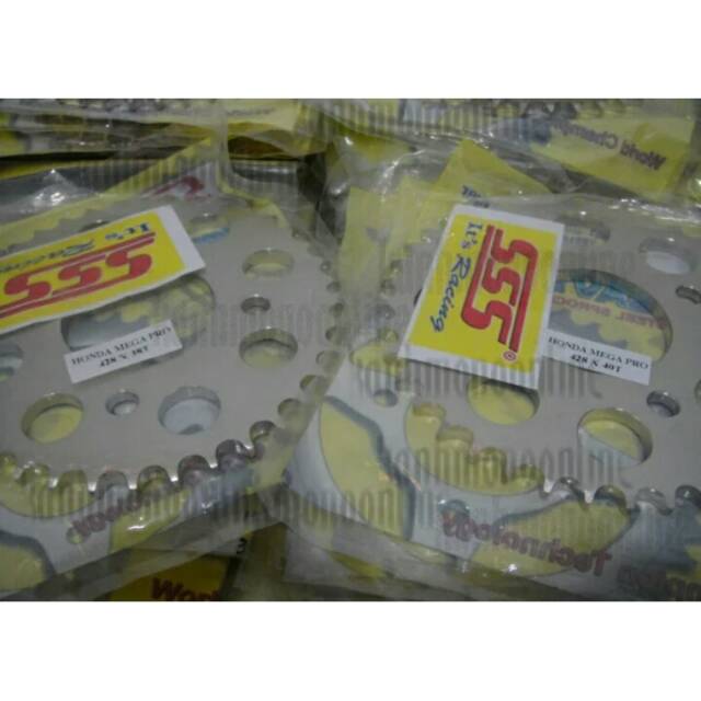 Gear sss (depan+belakang) 428 : mega pro nmp cbr150 verza tiger size 13T~16T & 33T~45T