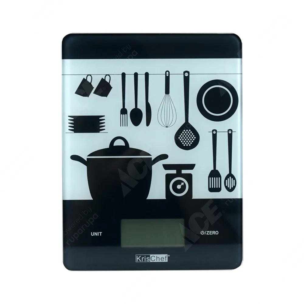 ACE Krischef Timbangan Dapur Digital - Hitam SKU 10155791