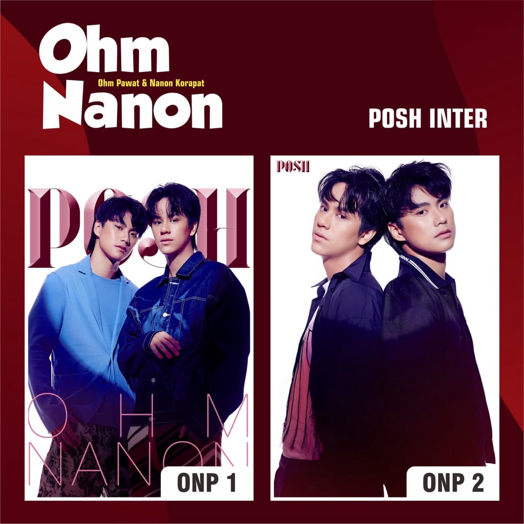 POSTER THAILAND RAIKANTOPENI OHMNON OHM PAWAT NANON KORAPAT X POSH INTER