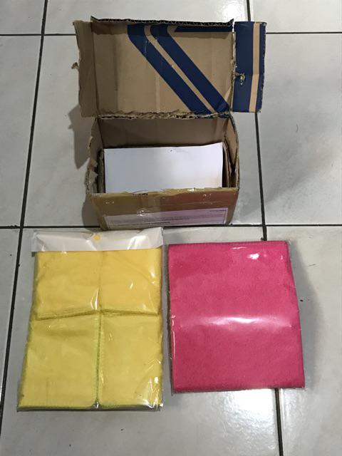 Kain Lap Microfiber Super Soft 30x30cm 360gsm - Kemasan Plastik Hanger Polos