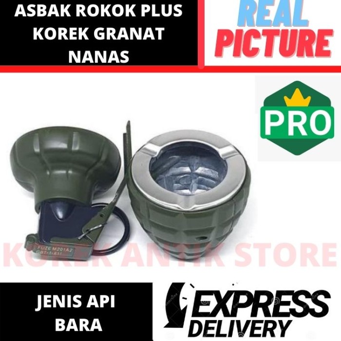 terbatas ASBAK ROKOK PLUS KOREK GRANAT NANAS Berkualitas