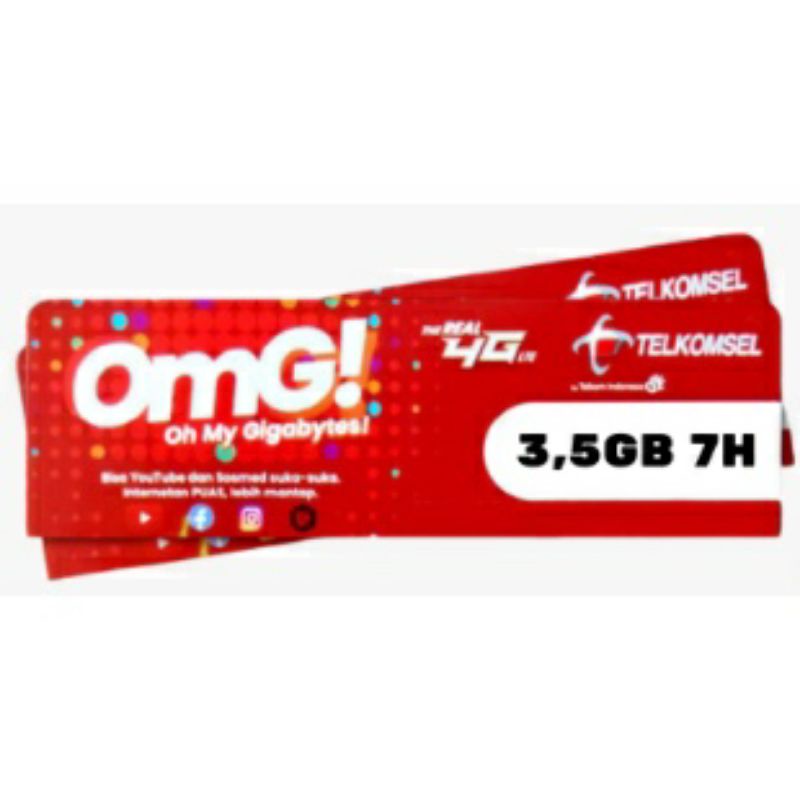 VOUCHER INTERNET OMG TELKOMSEL 3,5 GB 7 HARI